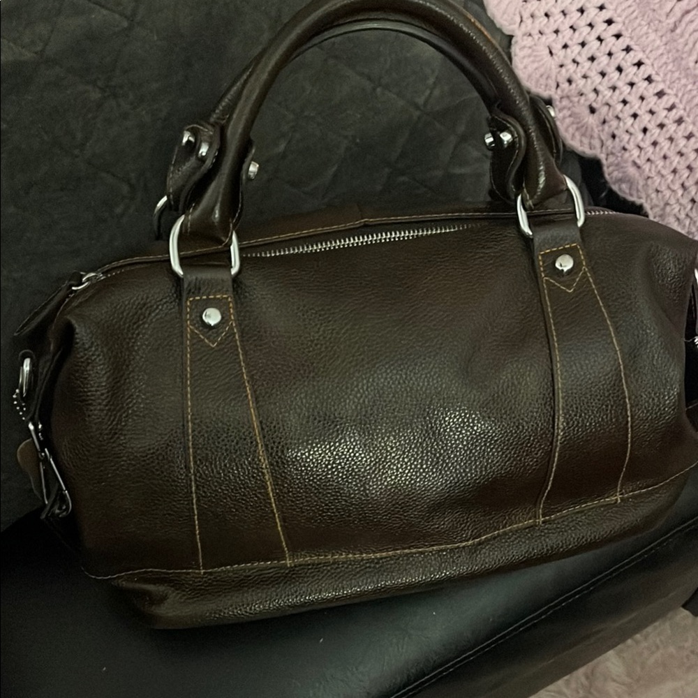 Elegant Brown Leather Bag